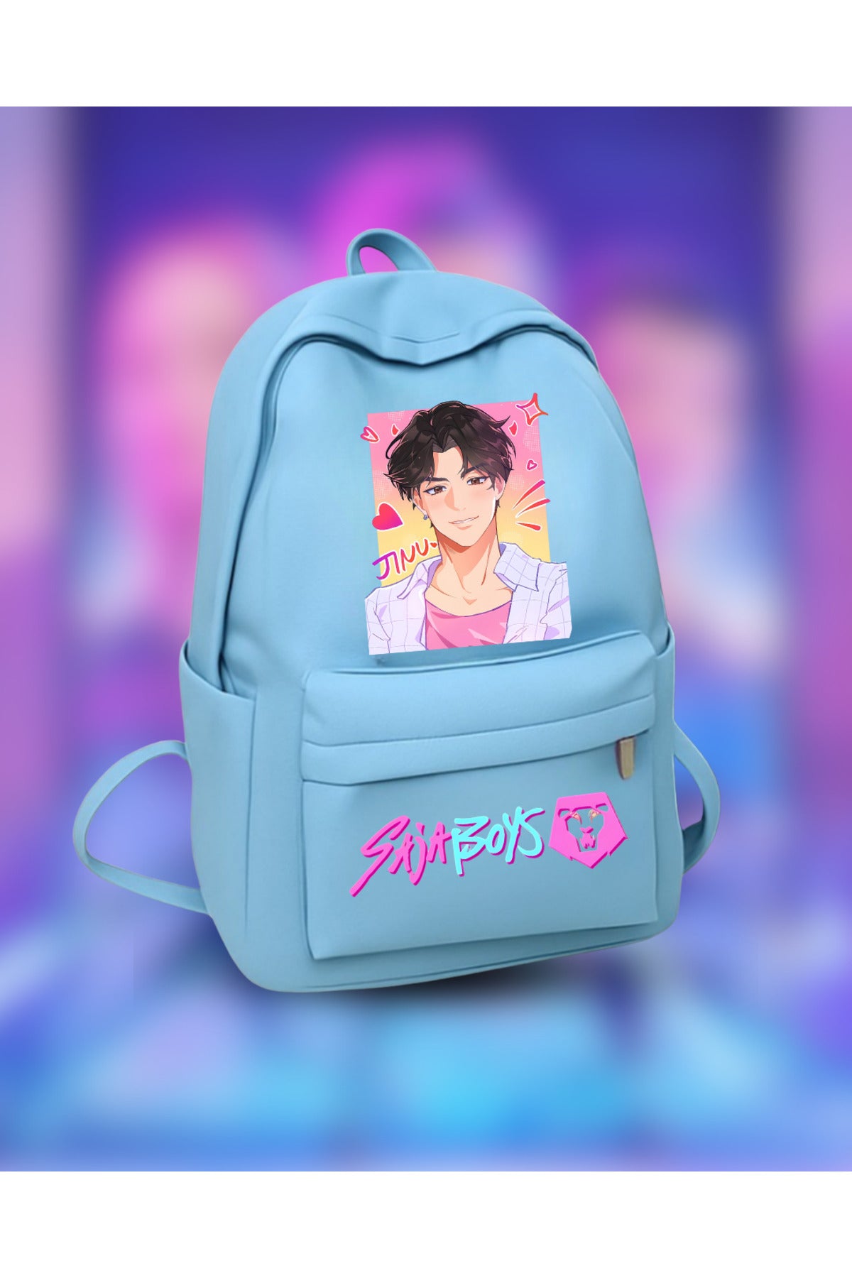 KPop Demon Hunters Saja Boy's Detail Baskılı Okul, Dershane, Kurs Sırt Çantası