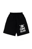 Küt Küt Game Over Baskılı Siyah Unisex Penye Şort