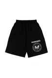 Küt Küt Ramones Logo Baskılı Siyah Unisex Penye Şort