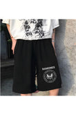 Küt Küt Ramones Logo Baskılı Siyah Unisex Penye Şort