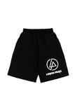 Linkin Park Logo Baskılı Siyah Unisex Penye Şort