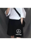 Linkin Park Logo Baskılı Siyah Unisex Penye Şort