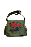 London Baskılı Unisex Postacı Çantası