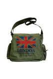 London Baskılı Unisex Postacı Çantası