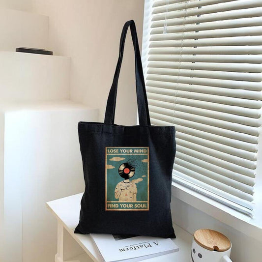 Lose Your Mind Siyah Bez Çanta