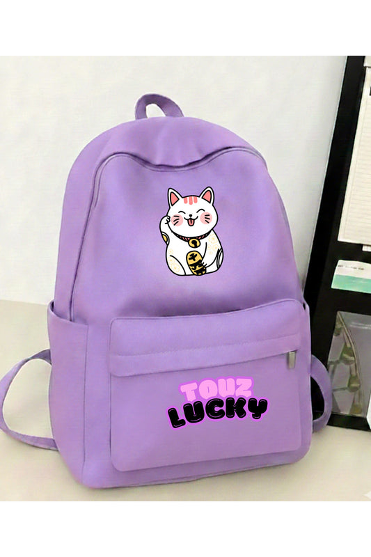 Lucky Cat Baskılı Okul, Dershane, Kurs Sırt Çantası