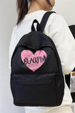M F Blackpink Heart Baskılı Unisex Sırt Çantası