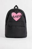 M F Blackpink Heart Baskılı Unisex Sırt Çantası