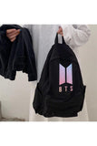 M F BTS Logo Baskılı Unisex Sırt Çantası