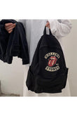M F Rolling Stones Vintage Baskılı Unisex Sırt Çantası