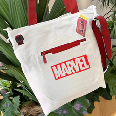 Marvel Kırmızı Kanvas Postacı Çantası