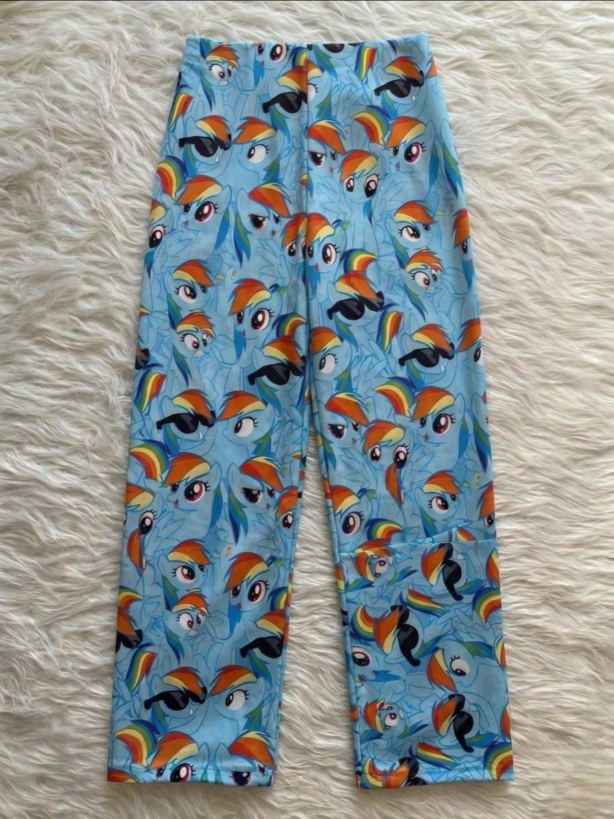 Mavi My Little Pony Rainbow Dash Şık Alt Pijama