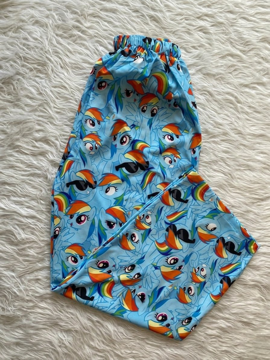 Mavi My Little Pony Rainbow Dash Şık Alt Pijama
