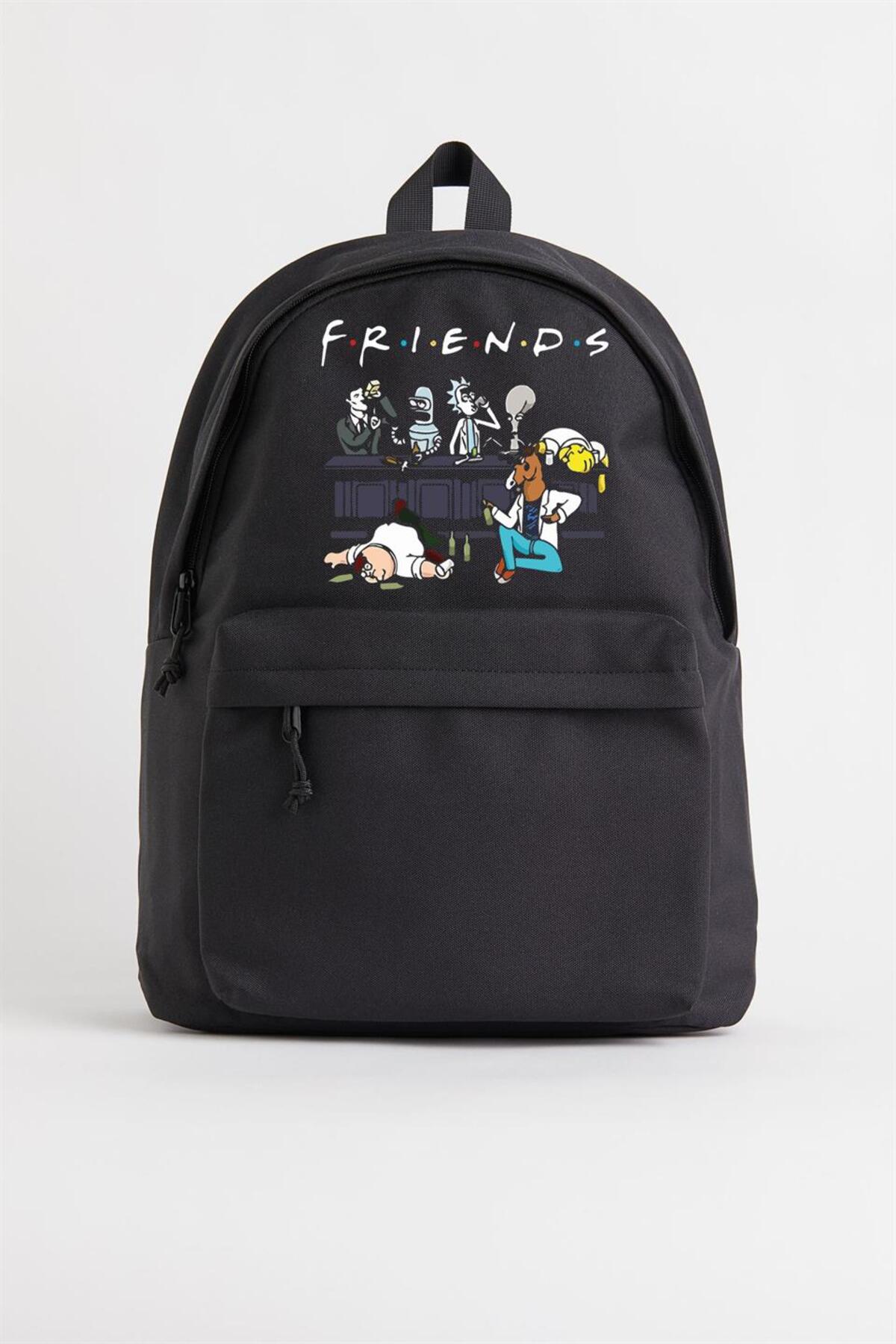 Mayedo Friends Baskılı Unisex Sırt Çantası