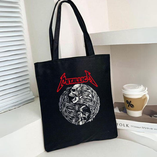 Metallica Siyah Bez Çanta