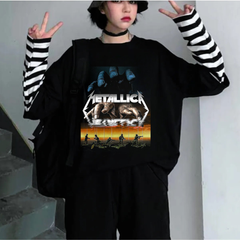 Metallica Unisex Fake Uzun Kollu Siyah T-Shirt