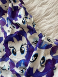 Mor My Little Pony Rarity Desenli Alt Pijama