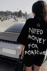 Need Money For Porsche Detail Oversize Unisex T-Shirt