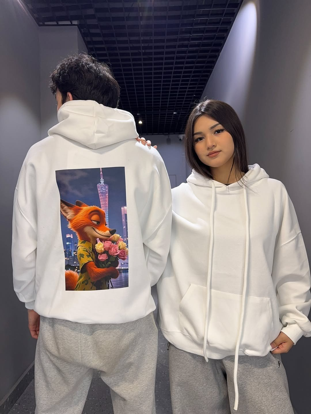 Nick Wilde & Judy Hopps Oversize Sweatshirt