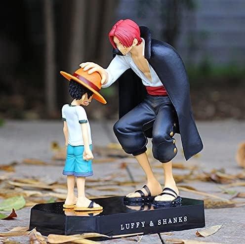 One Piece Anime Manga Aksiyon Figür - Luffy Ve Shanks - 17 Cm X 16