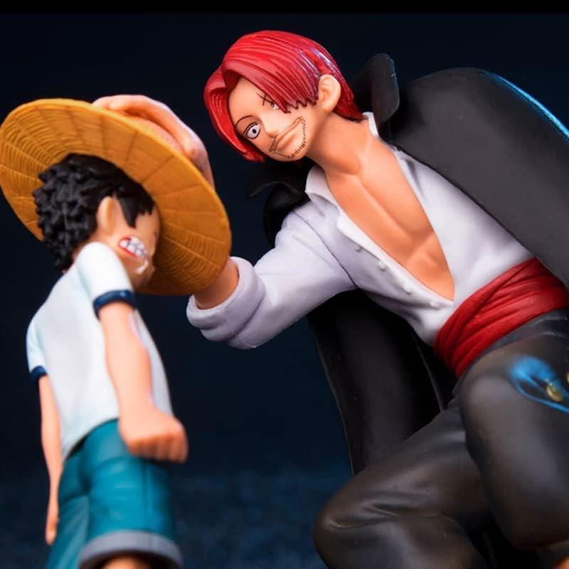 One Piece Anime Manga Aksiyon Figür - Luffy Ve Shanks - 17 Cm X 16