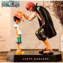 One Piece Anime Manga Aksiyon Figür - Luffy Ve Shanks - 17 Cm X 16