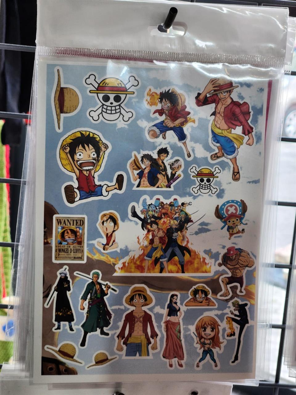 One Piece Baskılı Yapışkanlı Etiket