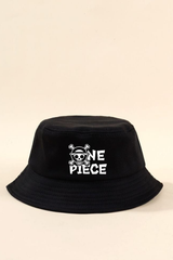 One Piece Siyah Bucket Balıkçı Şapka