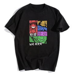 One Piece Siyah Unisex Oversize T-shirt