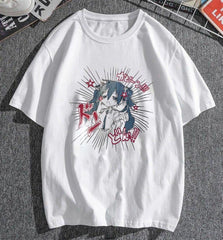 Otomachi Una Beyaz Unisex Oversize T-shirt