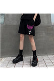 Peak&life Touz Anime Harajuku Kuromi Sanrio Penye Unisex Şort