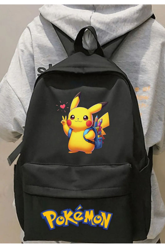 Pokemon Pikachu Baskılı Okul, Dershane, Kurs Sırt Çantası