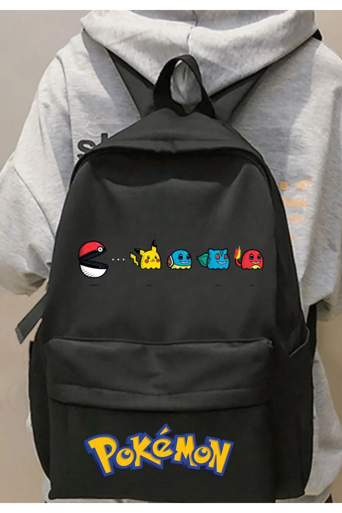 Pokemon Pikachu Baskılı Okul, Dershane, Kurs Sırt Çantası