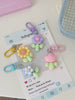 Y2K Daisy Design Charm Anahtarlık