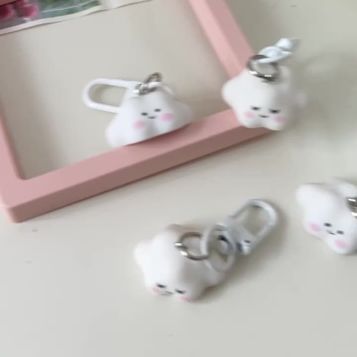 Sevimli Bulutlar Charm Anahtarlık