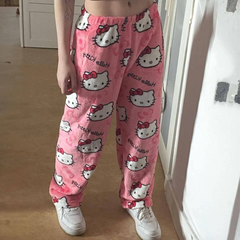 Pembe Peluş Hello Kitty Eşofman Altı