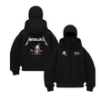 Balaclava Touz Metallica Baskılı Ninja Hoodie Sweatshirt