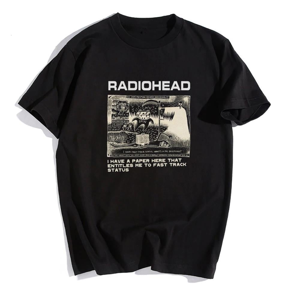 Radiohead Siyah Unisex Oversize T-shirt