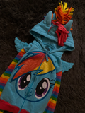 Rainbow Pony Gökkuşağı Desenli Kapüşonlu Fermuarlı Sweatshirt | ÖN SATIŞ