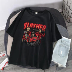 Red Slasher Siyah Unisex Oversize T-shirt