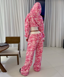 Kamuflaj Baggy Alt Üst Eşofman Takımı ( 3 İplik Şardonlu)