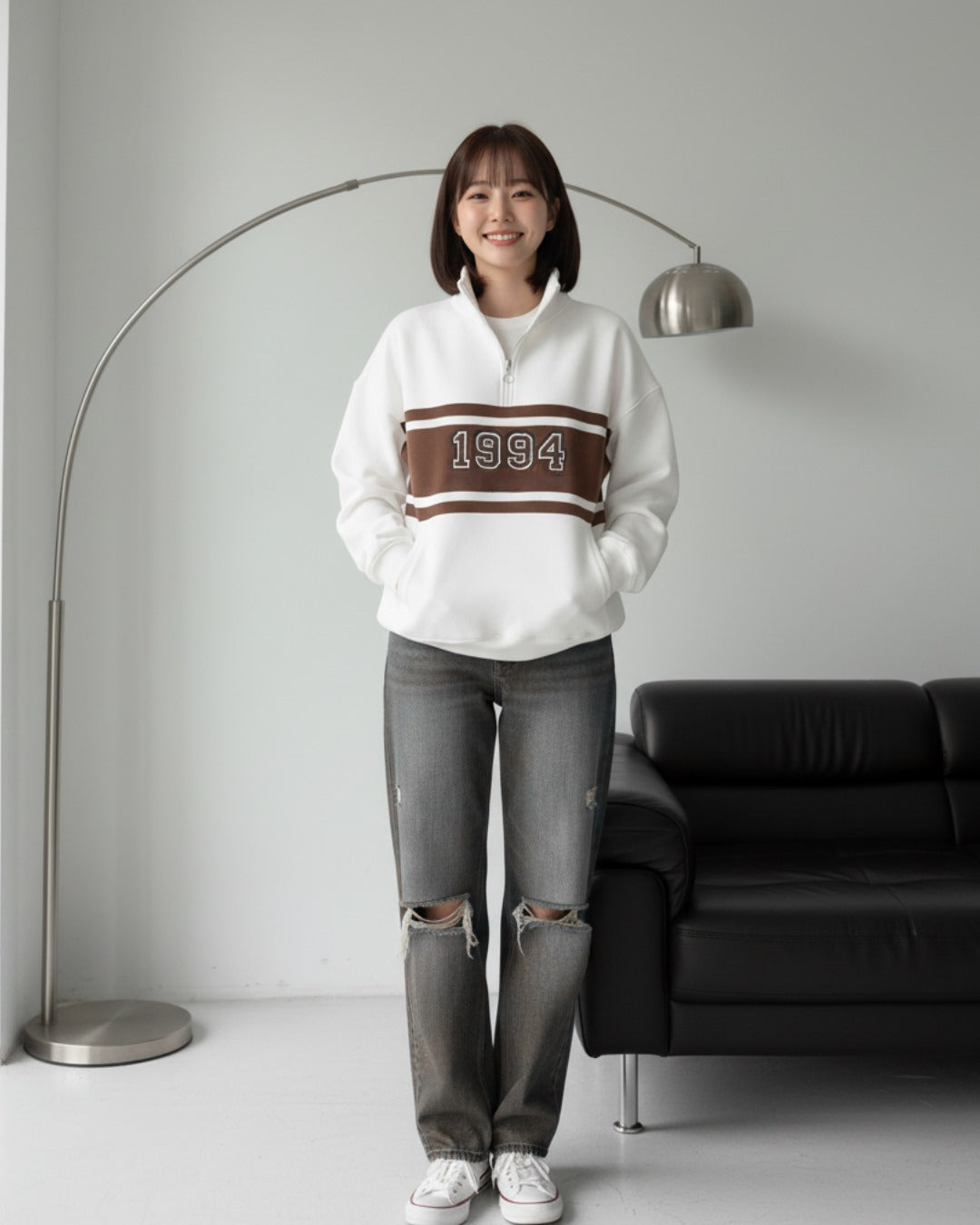 Streetwear Yarım Fermuarlı 1994 Design Sweet