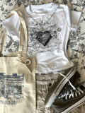 Kemer Boy Gothic Heart Crop Bluz