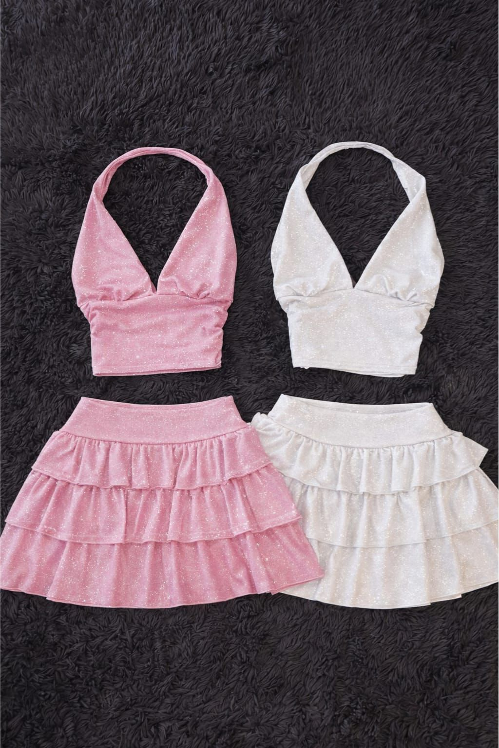 Ashley Sim Detaylı Şort Etek Bluz Takım