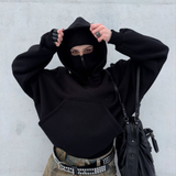 Basic Oversize Ninja Hoodie Sweatshirt