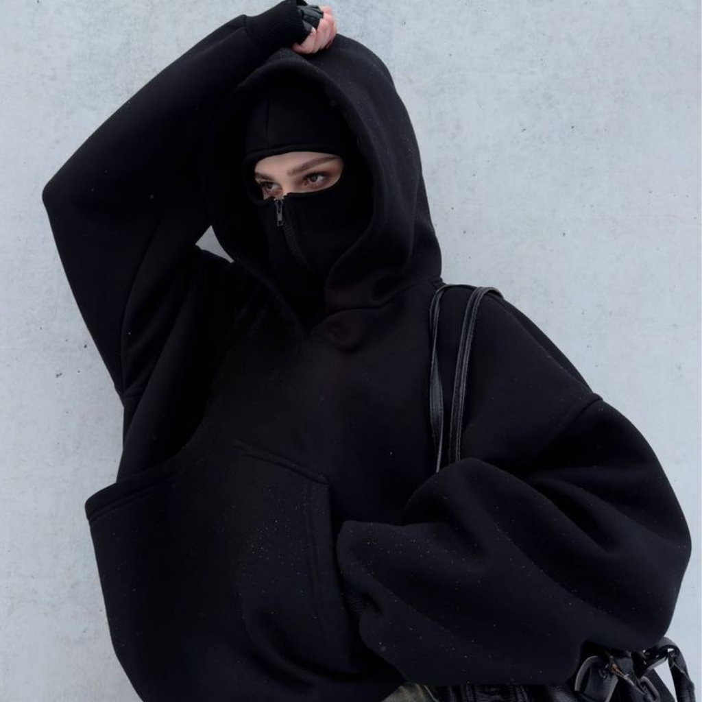 Basic Oversize Ninja Hoodie Sweatshirt – touzmoda