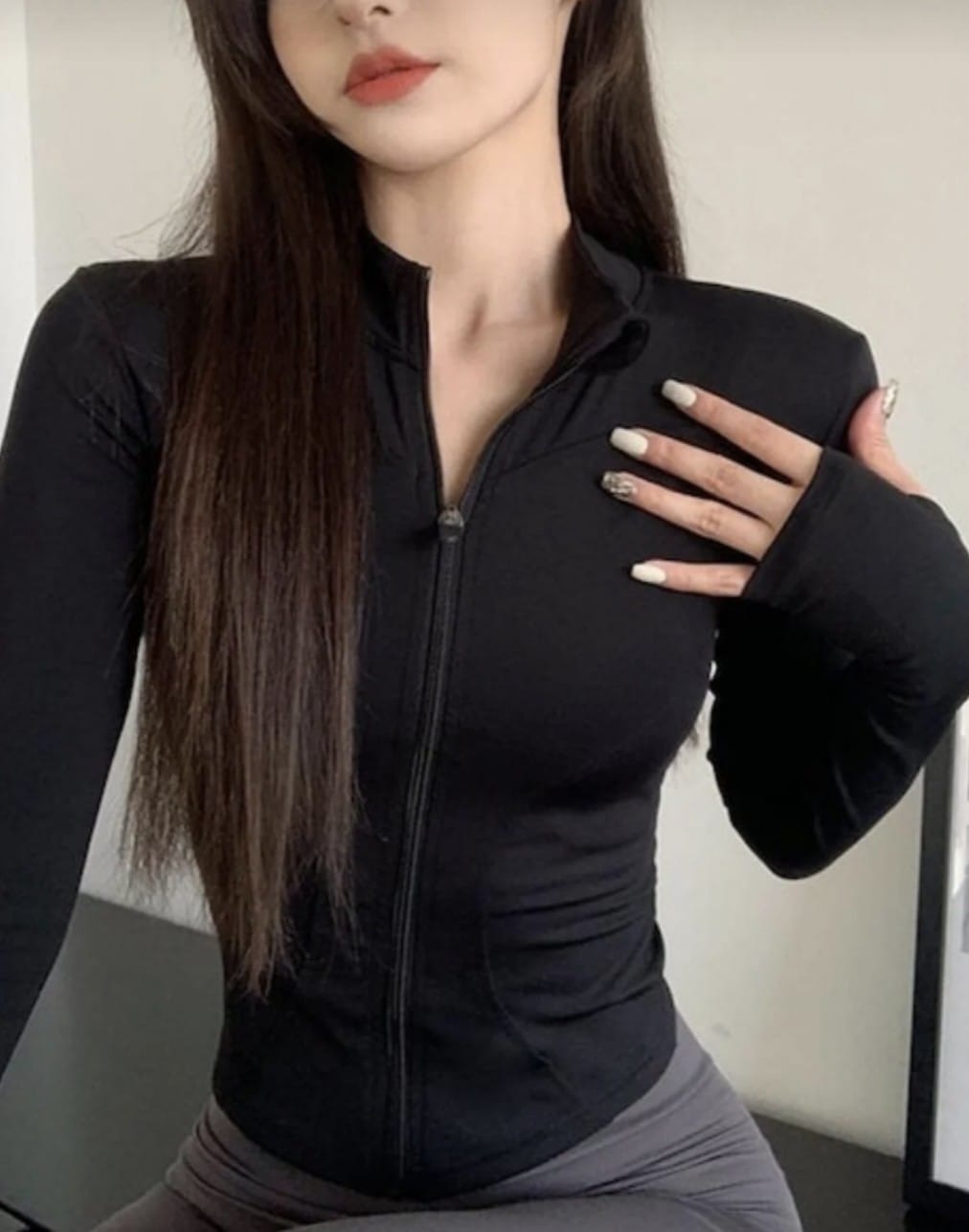 Rover Basic Slim Fit Fermuarlı Bluz