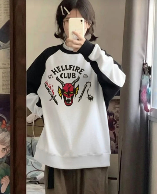 Stranger Things Hellfire Club Oversize Sweatshirt