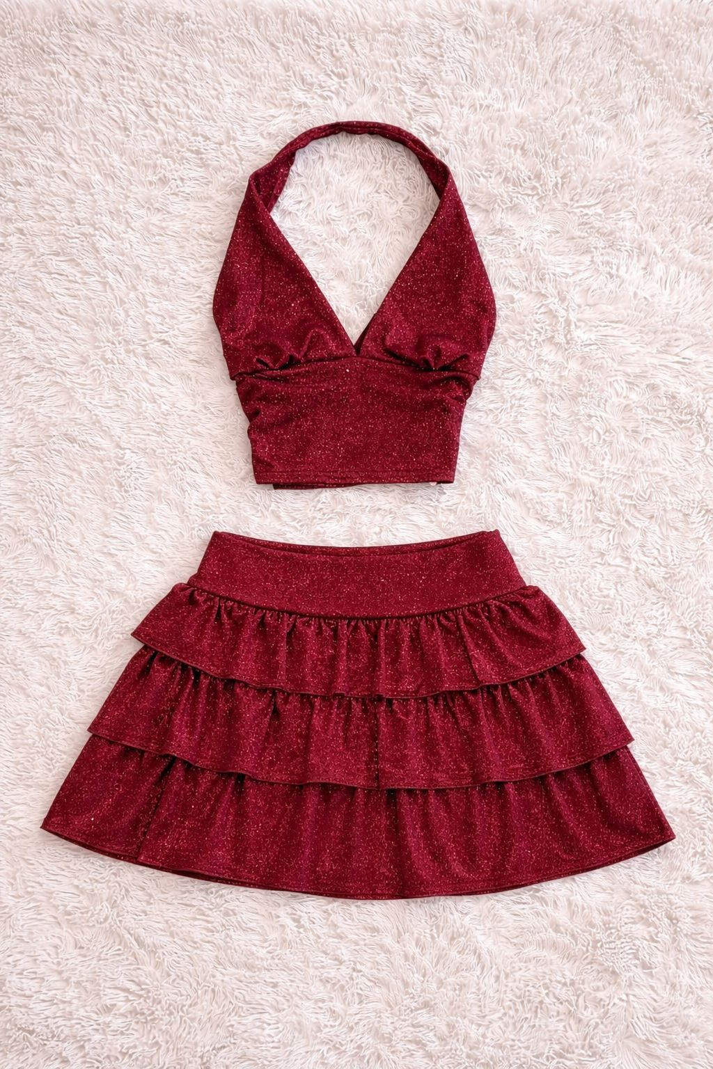 Ashley Sim Detaylı Şort Etek Bluz Takım