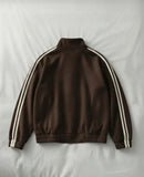 Çift Çizgili Kahverengi Oversize Unisex Ceket